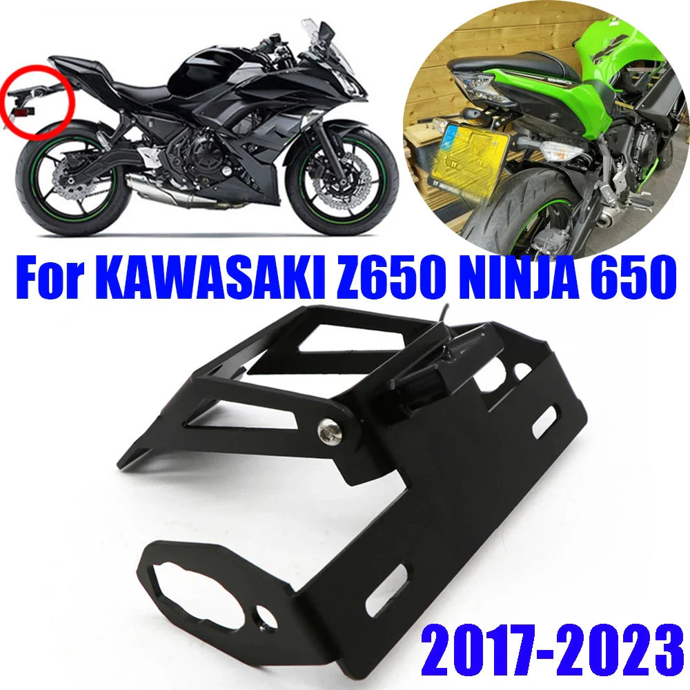 For KAWASAKI Z650 Z 650 NINJA 650 2018-2023 Motorcycle Accessories Rear License Plate Holder Bracket Tail Tidy Fender Eliminator