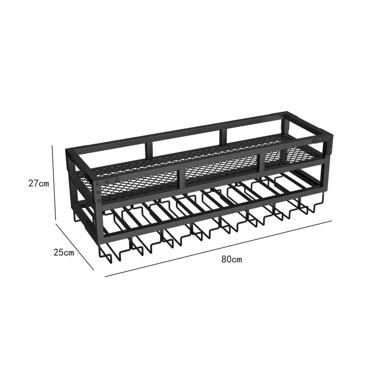 Bar Metal Wine Rack Display Wall Mounted Club Drink Cellar Wine Cabinets Commercial Restaurant Adega Barzinho Kitchen Furniture