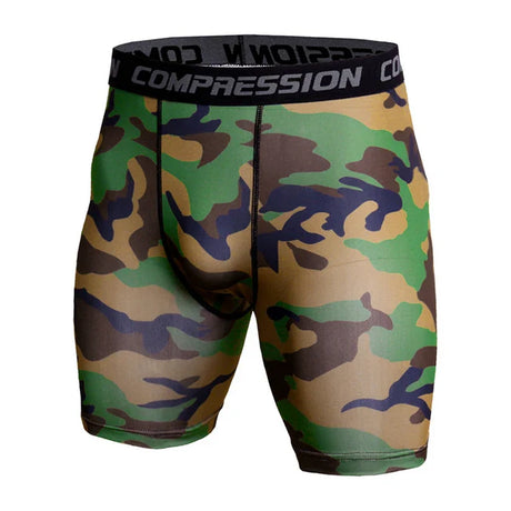 Men Running Shorts Summer Camo Sportswear Male Short Pants Muscle Gym Fitness Sport Tights Workout Training Compression Shorts