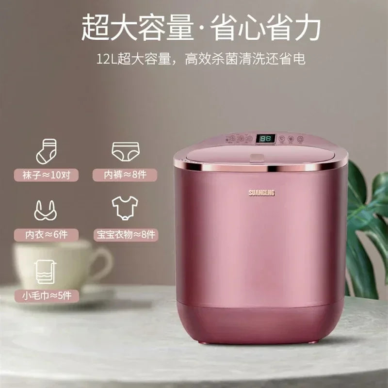 110V/220V Full-automatic washing machine with dewatering portable small household appliances export full-size