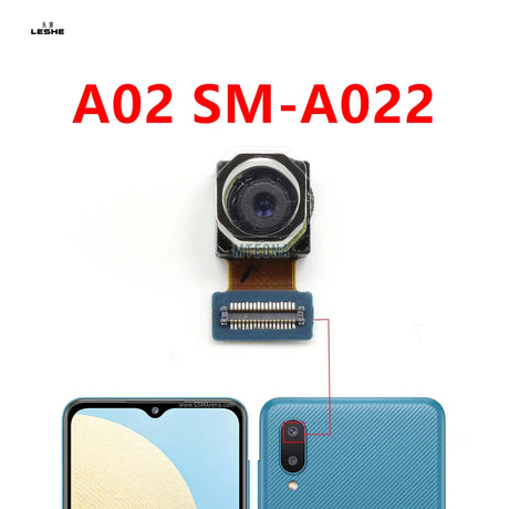 For Samsung Galaxy A02 A022 SM-A022 Small Front Camera Macro Big Back Rear Main Camera Flex Cable