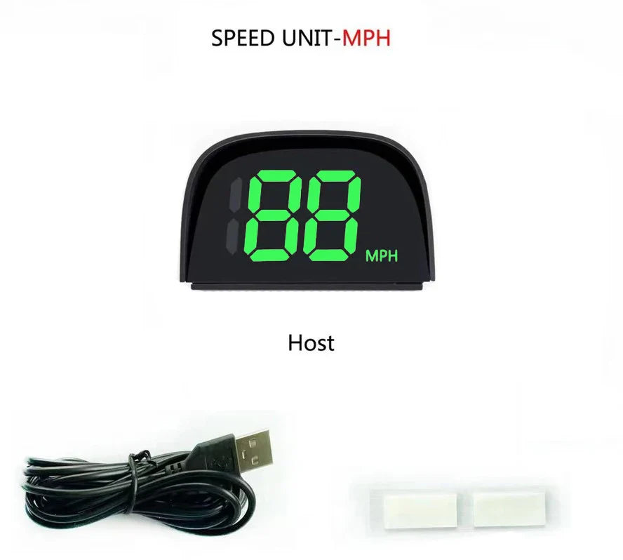 GPS Head Up Display For All Car Digital Speedometer HUD Plug and Play Big Font Auto Electronics Accessories Speed