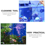 Fish Tank Algae Scraper Cleaner Supply Long Handle Cleaning Gadget Plastic Aquarium