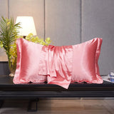 100% Pure Silk Pillowcase 2 PCS Queen King Size for Hotel Home Soft Healthy Cushion Cover Pillowcase Silk Pillow Case 48*74CM