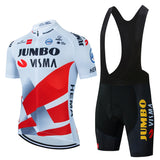 2023 Cycling Kit Men JUMBO Racing Team Cycling Jersey Set Summer MTB Maillot Bicycle Clothes Outdoor Equipment Cycling Clothing