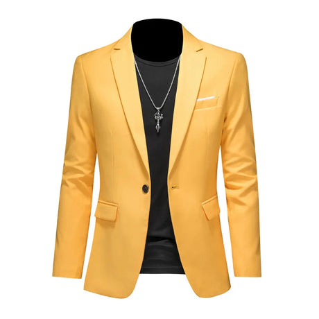 Men Business Casual Blazer Plus Size M-6XL Solid Color Suit Jacket Dress Work Clothes Oversize Coats Male Brand Clothing Tuxedo