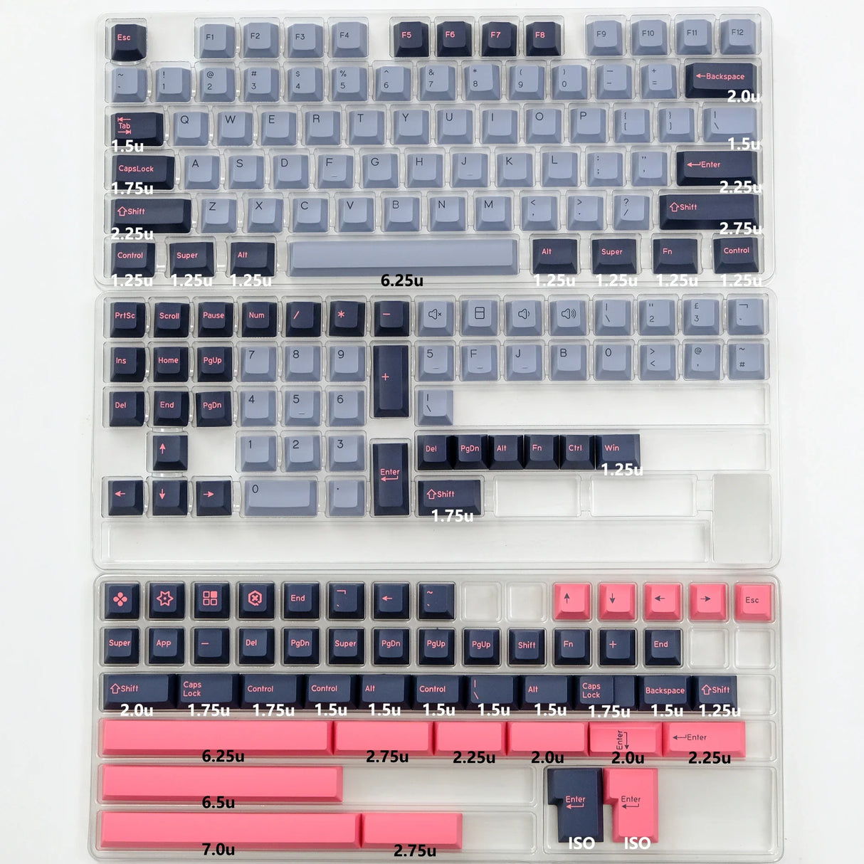 KBDiy GMK Keycap Double Shot GMK Olivia Shoko Jamon WOB Red Samurai Botanical PBT Keycaps Cherry Profile for Mechanical Keyboard