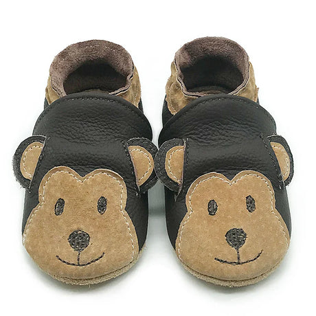 Baby Shoes Cow Leather Bebe Booties Soft Soles Non-Slip Footwear For Infant Toddler First Walkers Boys And Girls Slippers