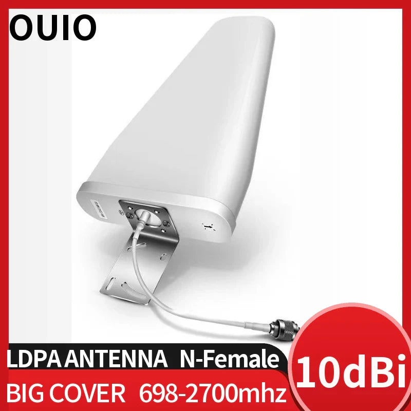 OUIO LDPA antenna gsm 2G 3G 4G Indoor Antenna 12dBi Outdoor Antenna LDPA 700-2700MHz For Mobile Phone Booster Signal Repeater