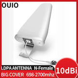 OUIO LDPA antenna gsm 2G 3G 4G Indoor Antenna 12dBi Outdoor Antenna LDPA 700-2700MHz For Mobile Phone Booster Signal Repeater