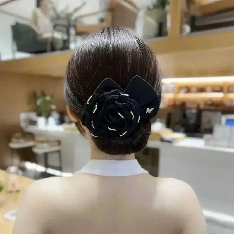 Headband Roller Hair Curler Donut Bun Maker Lazy Hairpin Tool Women's Bow Rabbit Ear Magic Hairstyle Ring Accessories Twisted