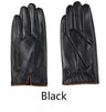 Gours Winter Men's Genuine Leather Gloves New Brand Touch Screen Gloves Fashion Warm Black Gloves Goatskin Mittens GSM012