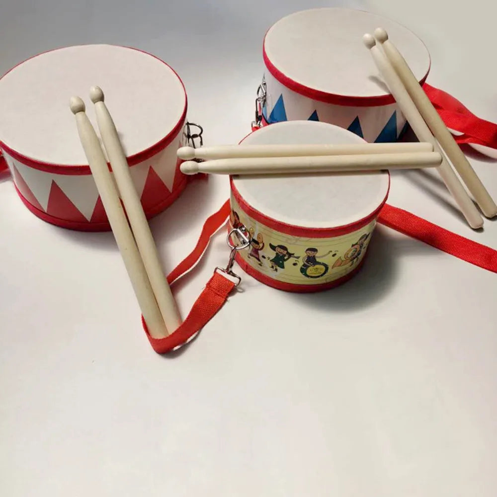 New Early education Hand Drum Kids Percussion instrument Musical Instrument Drum Wood Children  Toys