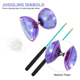 Diabolo Yoyo Chinese Toy Kids Bearing Set Plastic Toys Sticks Triple Juggling Professional Fitness Ball Yo Spinning