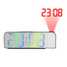 180° Arm Digital Projection Alarm Clock Night Mode Power-off Memory Table Clock 12H/24H Bedroom Electronic LED Clock