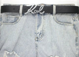 New Fashion Goth Letter Love Metal Buckle Belt Luxury Design Belt Jean Waistband Jeans Decoration Y2k Belt Accessories