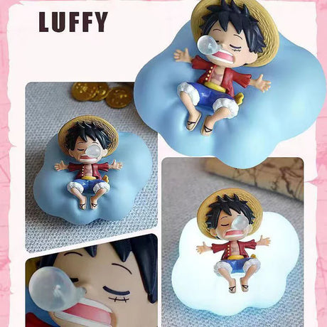 OP Night Light Blind Box Anime Luffy Zoro Nami Sanji Chopper Figure Sweet Dream Series LED Night Light Ornament Gift