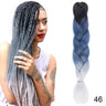 24Inch Synthetic Hair Extensions for Braids 100g/pc Jumbo Braiding Hair Kanekalon Colored Hair Pre Stretched Yaki Jumbo Braids