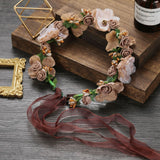 Boho Style Flower Headbands for Women Girls Floral Garland Wreath Tiaras Wedding Crown Hair Accessories Headpieces Jewelry Gifts