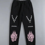 DARC Wolves Joggers Street Pants Casual Warm Oversize Baggy Joggers US Oversize