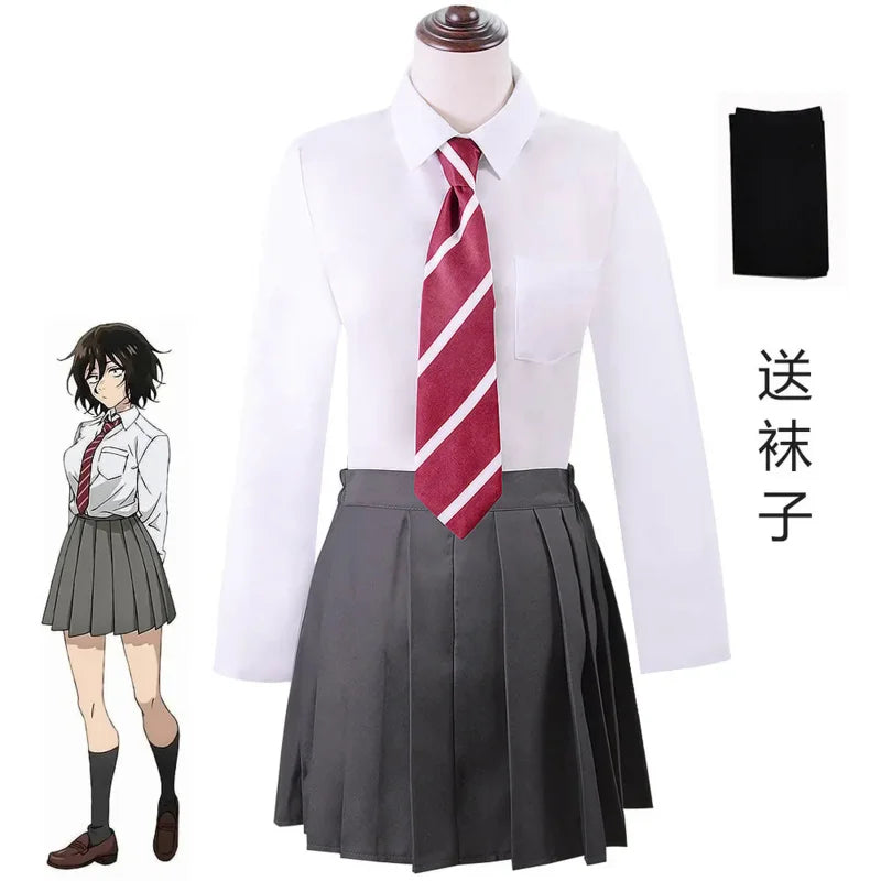 Costume Japanese JK Skirt Dressup Carnival CALL OF THE NIGHT Asai Akira Halloween Cosplay Anime Games Novelty