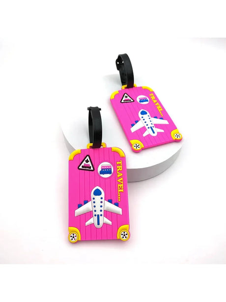 1PCS Creative Aircraft Multi Color Luggage Tag Airport Tag Travel Essential Loss Prevention Hanging Tag for Men and Women