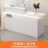 White Stylish Reception Desks Corner Light Bar Office Checkout Reception Desks Beauty Salon Mostrador Commercial Furniture