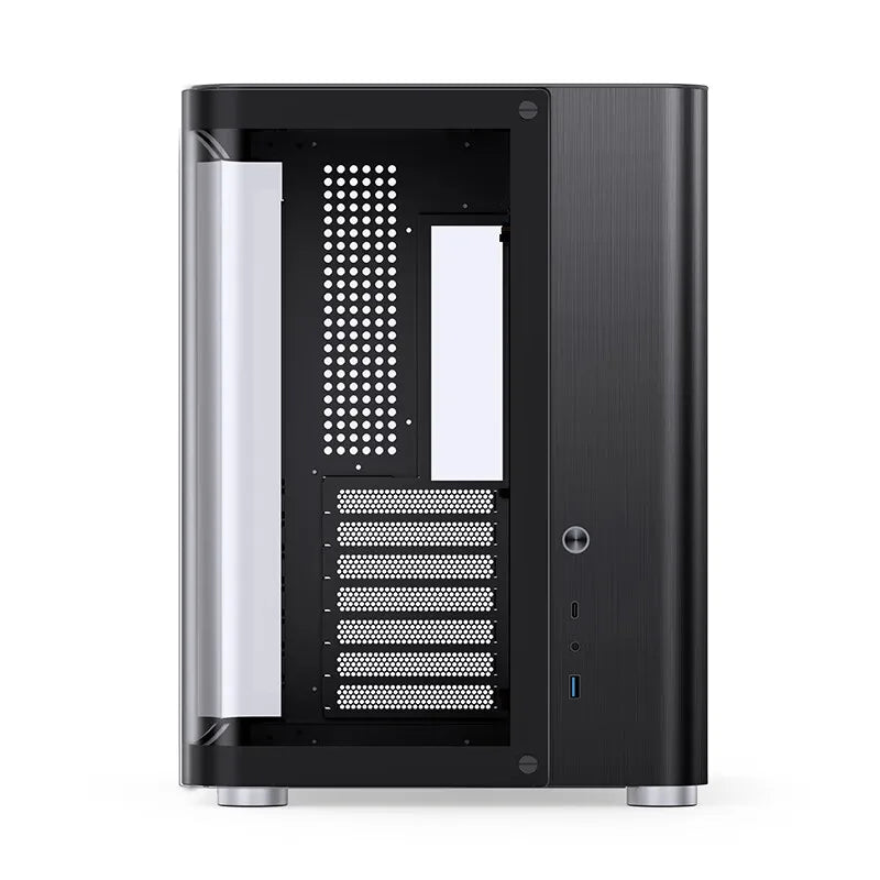 Jonsbo TK-2 ATX ITX Case Hyperbolic Side Translucent M-ATX Game Case E-sports Seaview Room Desktop Computer Chassis Black White