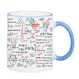 Math Teacher Mugs School Students Cups Mathematics Parabolic Formulas Drinkware Geek Nerd Tea Coffee Mugen Coffeeware Teaware