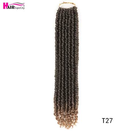 Jumbo Twist Hair 16 Inch Pre twisted Passion Twist Crochet Hair Pre-looped Crochet Braids Bohemian Water Wave Braiding Synthetic