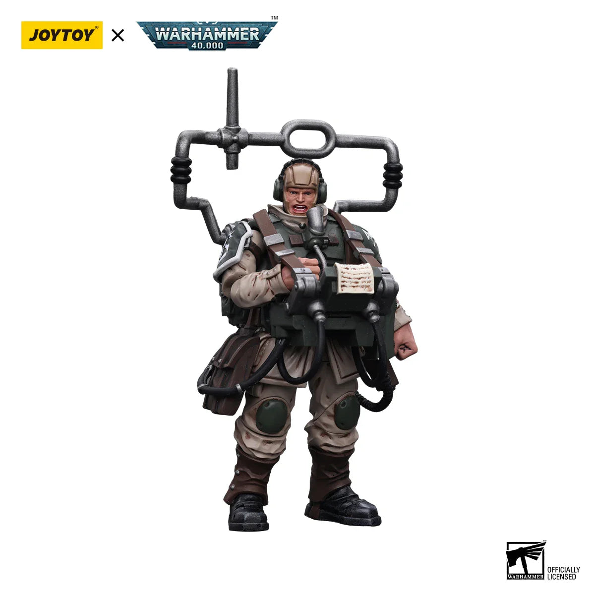 [IN-STOCK] JOYTOY  Warhammer 40k 1/18 Action Figure Astra Militarum Cadian Command Squad (5PCS/SET) Anime Military Model