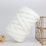 500g/1kg Thick Chunky Yarn Cored Cotton Wool Tube Crochet Yarn for DIY Blanket Hat Bulky Arm Roving Hand Knitting Spin Yarn