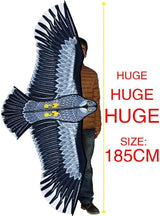 New  Outdoor Fun Sports Huge 185cm Eagle Kite With Handle Line Novelty Toy Kites For Adult /Kids Large Good Flying