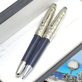 Special Edition Around The World in 80 Days Rollerball Pen MB 145 Ballpoint Pen Office Writing Fountain Pens With Serial Number