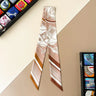 100% Silk Heavy silk Scarf Small fragrance style Long thin narrow tie bag Ribbon decorative streamers neck tie headband gift