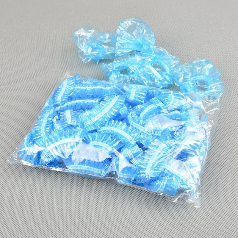 100pcs Disposable Ear Cover Ear Protector for Hair Dyeing Caps Bath Shower Earmuffs Hairdressing Tools Salon Barber Accessories