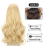 Hair Extensions No Clips Synthetic Fake Hair Ombre Pink Blonde Brown Black Natural Wavy Curly False Hair Piece For Woman