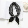 2023 Brand Crinkle Scarf Women Silk Satin Square Neck Tie Hand  Wirst Female Headscarves Bandana Shawl  Leopard Hair Foulard