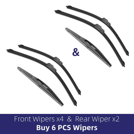 For SUZUKI SX4 S-Cross 2006-2020 Car Front Rear Wiper Blades Soft Rubber Windscreen Wipers Auto Windshield 26"+14"+10" 2018 2019