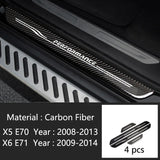 Accessories Door Sill Scuff Plate Guards Protector Sticker For BMW X1 X5 X6 E70 E71 E84 E90 F10 F15 F16 F20 F25 F26 F30 F34 F36