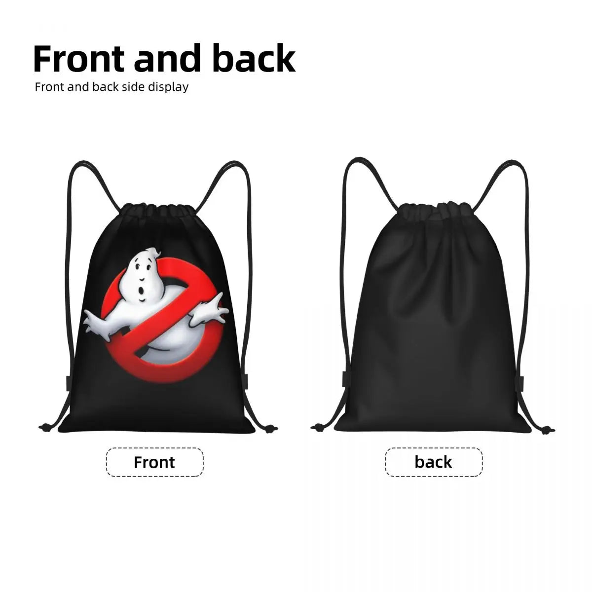 Ghost Buster Logo Drawstring Bags Women Men Portable Sports Gym Sackpack Supernatural Comedy Film Training Backpacks