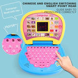 Learning Machine Mini Simulation Computer LED screen language Music Early Educational Multi-function electronic toys for kids