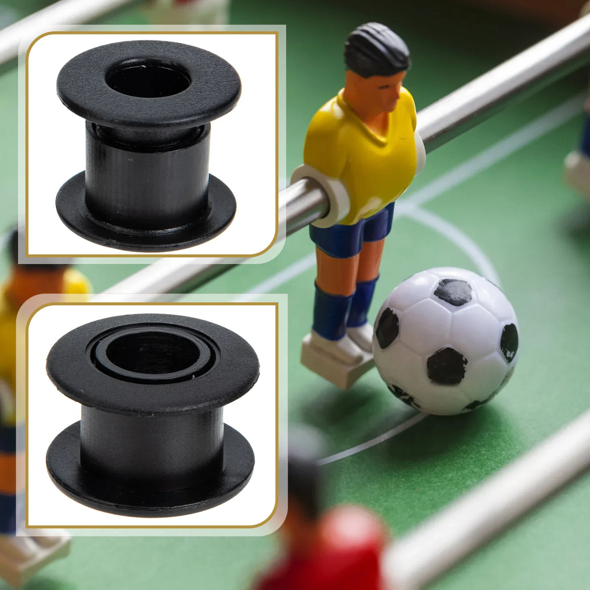 Foosball Soccer Machine Replacement Accessories Balls Table Football Rod Bearings