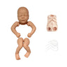 17Inch Unpainted Reborn Baby Doll Kit Unfinished Unassembled Doll Parts With Cloth Body Doll Accessories