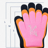 1 Pair Figure Skating Gloves Skating Non-slip Winter Warm Stretch Glove Children Outdoor Sports Fitness Accessories S M L