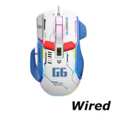 RYRA Rechargeable Bluetooth Wireless Mouse Gaming Mouse 12-Key Macro Programming E-Sports RGB PC Gamer Mouse For Computer Laptop