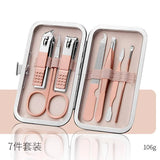 Manicure Set Professional Nail Clippers Kit Pedicure Care Tools for Men and Women Stainless Steel with Leather Travel Case