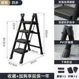 Indoor Climbing Kitchen Stool Multifunctional Ladder Chair Stable Load-bearing Ladder Stool Folding Storage Step Stool