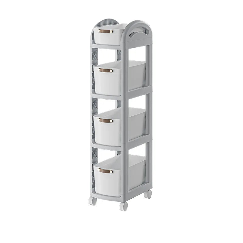 Movable Storage Trolley Kitchen Wheels Rack Small Mobile Trolley Kitchen Bathroom Snacks Moveis De Cozinha Restaurant Furiture