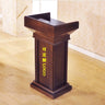 Simple Modern Class Furniture Church Lectern Speech Table Reception Desks Solid Wood Front Desk Cashier Desk Hotel Podium Tables